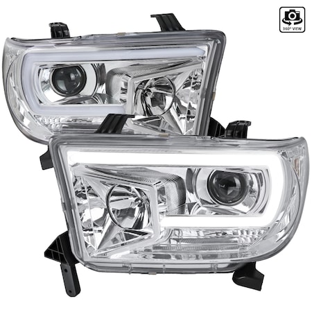Spec-D Tuning Toyota Tundra Projector Headlight 2007-2013 2LHP-TUN07-G2-TM
